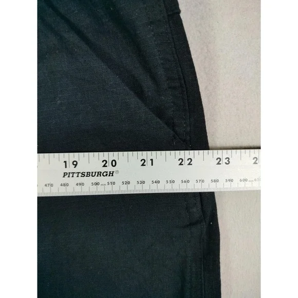 Carhartt‎ Shorts Womens Large Black Relaxed Fit Stretch Utility Pockets Ripstop - Picture 8 of 9